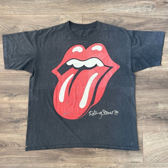 VINTAGE 1989 ROLLING STONES THE NORTH AMERICAN TOUR CONCERT TEE - TONGUE LOGO - Picture 2 of 12